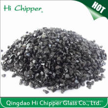 Crushed Black Glass Chips